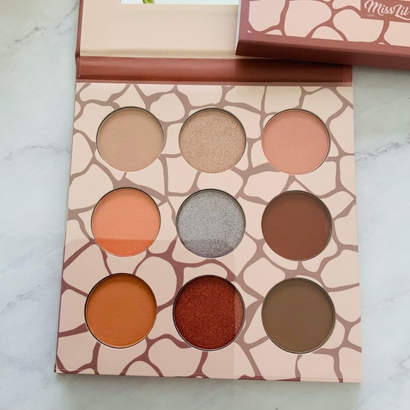 MissLiu 9-Color Eyeshadow Palette – Nude Tones, Silky Finish & Long-Lasting Glam - Picture 3 of 5